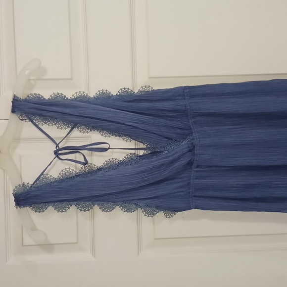 Chelsea & Violet lace tiered chiffon summer maxi tank dress with lining  - M - Picture 2 of 10